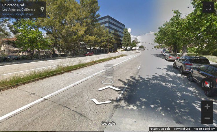 Google Street View of Colorado Boulevard Eagle Rock